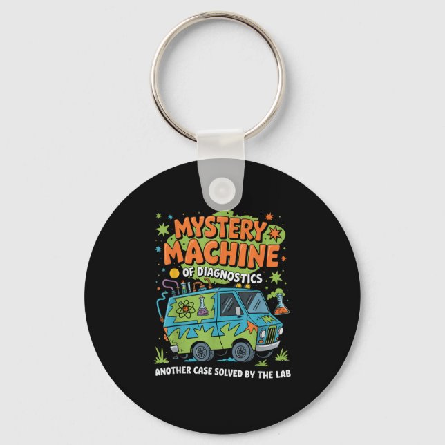 Llavero Funny Lab Week 2025 Retro Mystery Machine De Diagn (Anverso)