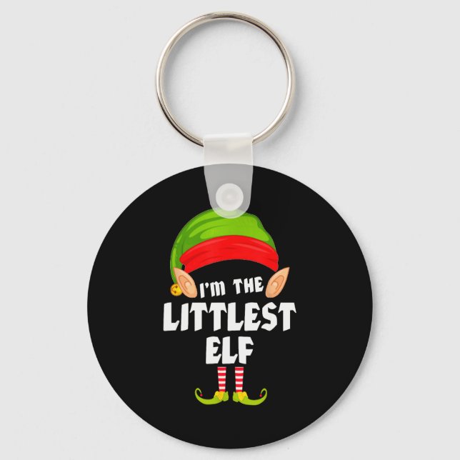 Llavero Funny Littlest Elf Matching Family Group Pj Christ (Anverso)