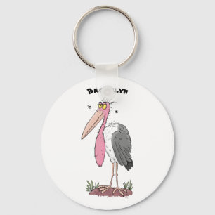 Llavero Funny marabou stork personalizado