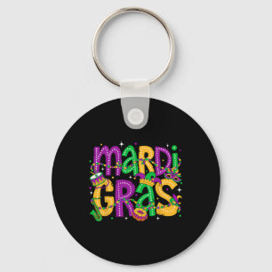 Llavero Funny Mardi Gras Parade Set Jester Gorras Hombres 