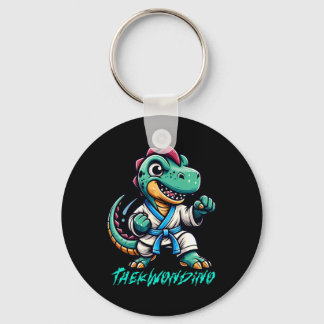 Llavero Funny Martial Arts Karate Taekwondo Dino Animal Cu