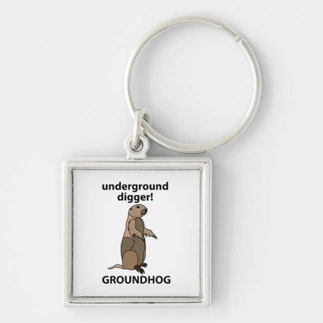 Llavero Funny Mascota Groundhog (Frente)