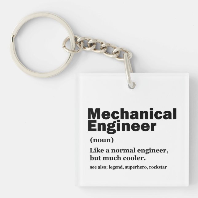 Llavero Funny Mechanical Engineer Definition Engineering (Frente)