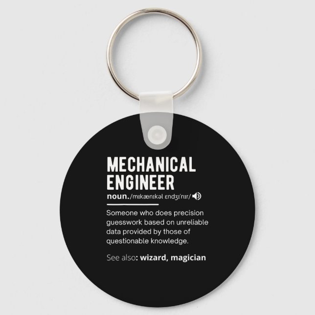 Llavero Funny Mechanical Engineer Definition Engineering  (Anverso)
