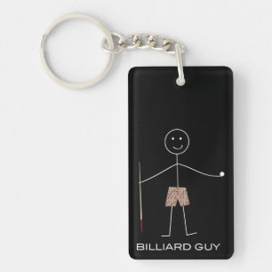 Llavero Funny Mens Pool Player, Boys Billiard Player Gift