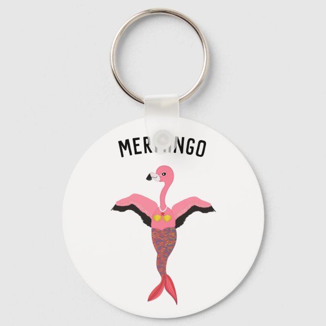Llavero Funny Mermingo Magia Flamingo Sirena (Anverso)