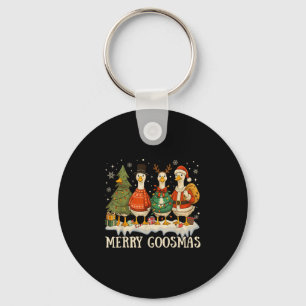Llavero Funny Merry Goosemas Cute Xmas Amantes De Ganso Ho