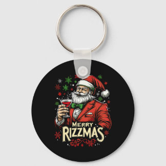 Llavero Funny Merry Rizzmas Santa Navidades