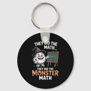 Llavero Funny Monster Math Teacher Halloween Yeti Costume
