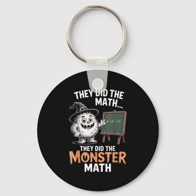 Llavero Funny Monster Math Teacher Halloween Yeti Costume (Anverso)