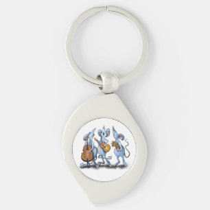 Llavero Funny Mouse Music Band Keychain