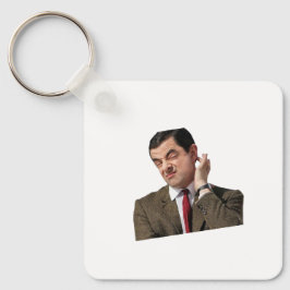 Llavero Funny Mr. Bean Confused Meme Keychain - Humorous G