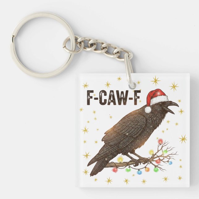Llavero Funny Navidades Crow Raven F-CAW- F (Frente)