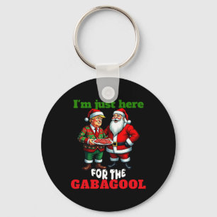 Llavero Funny Navidades de Trump Santa estoy aquí para el