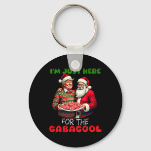 Llavero Funny Navidades de Trump Santa estoy aquí para el