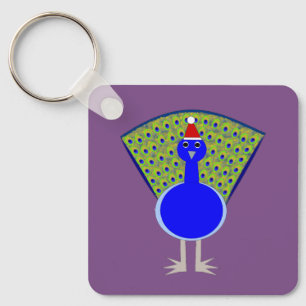 Llavero Funny Navidades Peacock Personalizado