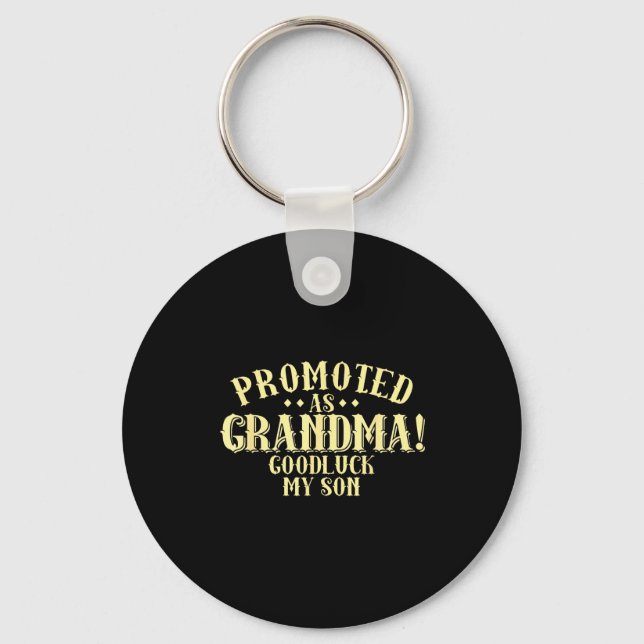 Llavero Funny New Grandma Promotion Quote Grandmother Humo (Anverso)