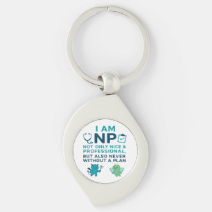 Llavero Funny NP Keychain - Regalo de enfermera profesiona