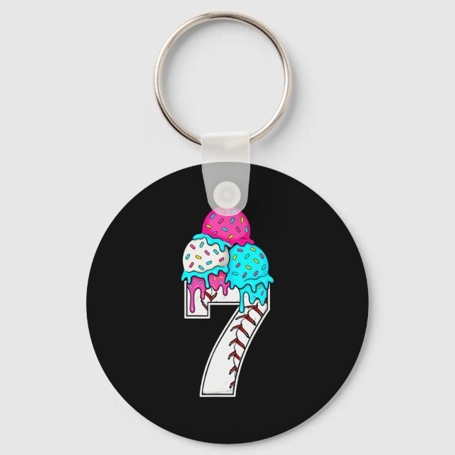 Llavero Funny Number 7 Baseball Drip 67 Meme Costume Coupl (Anverso)