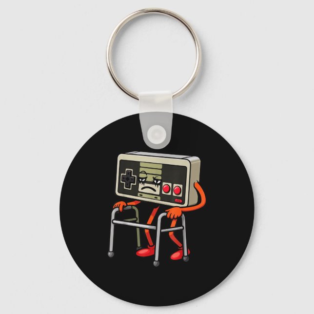 Llavero Funny Old Gamer Gaming Retro 80s 90s Video Game Ol (Anverso)