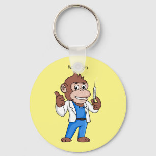 Llavero Funny orangutan ape personalizado médica