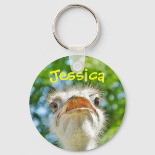 Llavero Funny Ostrich Girly Name