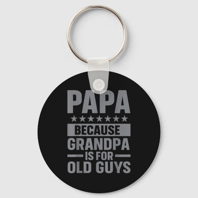 Llavero Funny Papa Art For Grandpa From Grandkids Father's (Anverso)
