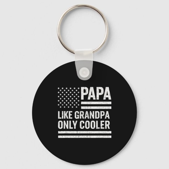 Llavero Funny Papa Art For Grandpa From Grandkids Father's (Anverso)