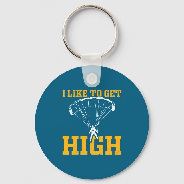 Llavero Funny Parachute Quote Skydiver  (Anverso)