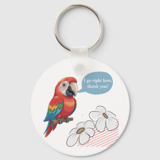 Llavero Funny Parrot Acrylic Keychain - Personalizado Text