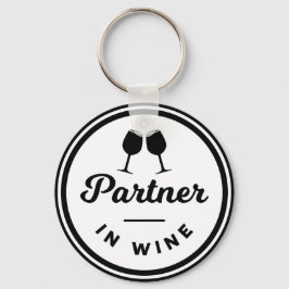 Llavero Funny Partner In Wine Keyring