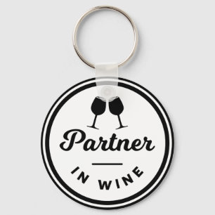 Llavero Funny Partner In Wine Keyring