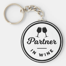 Llavero Funny Partner In Wine Keyring