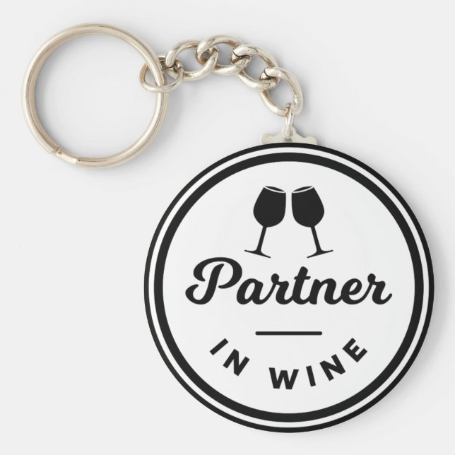 Llavero Funny Partner In Wine Keyring (Frente)