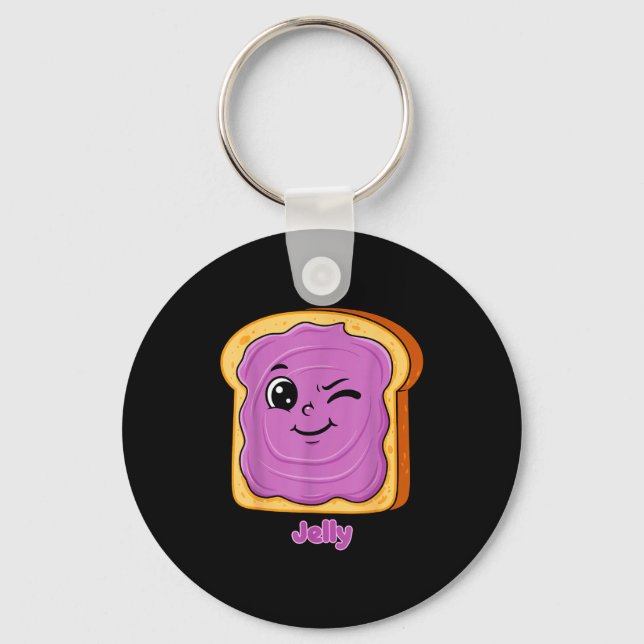 Llavero Funny Peanut Butter-jelly Friends Cute Food Matchi (Anverso)