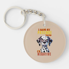 Llavero Funny Perg Lover Keychain y Lanyard - "Patience Te