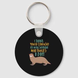 Llavero Funny Personalizado de Otter confundido con castor