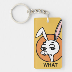 LLAVERO FUNNY PERSONALIZADO RABBIT CADENA DE CLAVE RECTANG