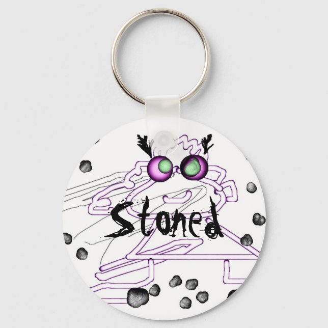 Llavero Funny Personalize Key Chain Keychain - Stoned (Anverso)