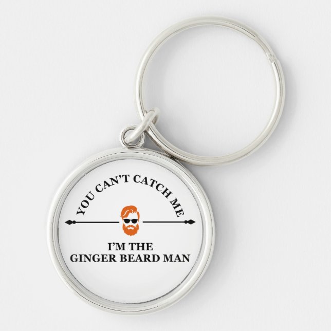 Llavero funny phrase about ginger beard man (Frente)