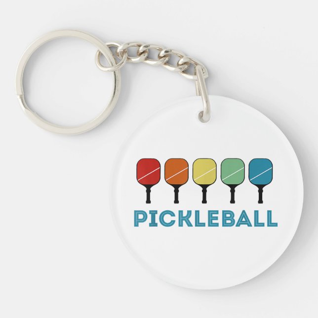 Llavero Funny Pickleball Retro Vintage (Frente)