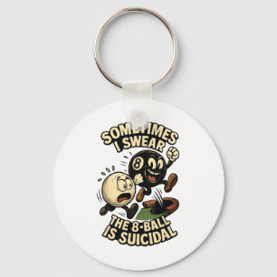 Llavero Funny Pool Player Dad Chistes Regalos Suicida 8 ll