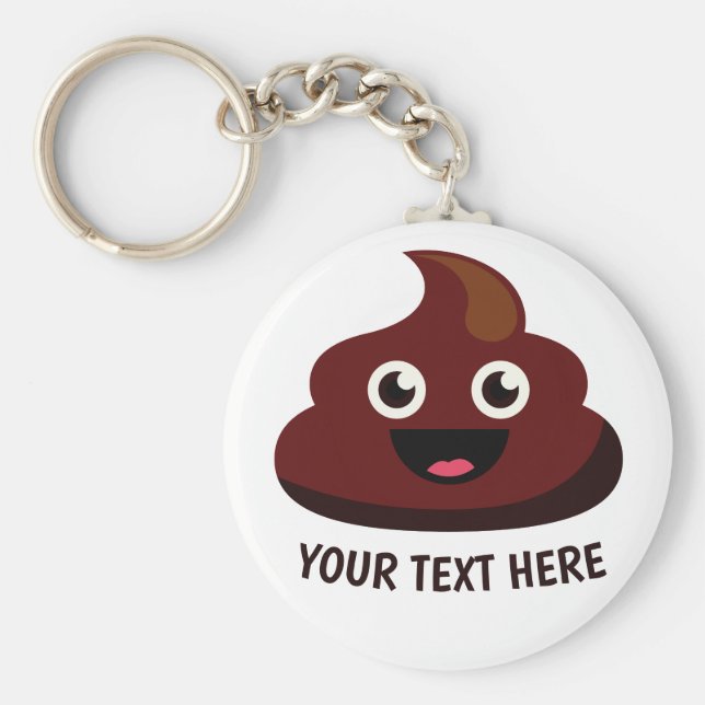 Llavero Funny Poop key chain 3 : alegre (Frente)