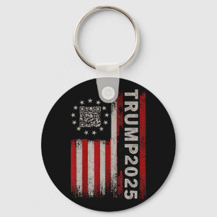 Llavero Funny presidente de Qr Trump 4547 Tee Trump