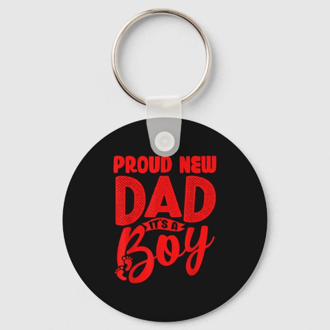 Llavero Funny Proud New Dad It's A Boy Gift For Men Cool N (Anverso)