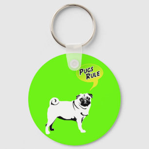 Llavero Funny Pugs Rule Gifts
