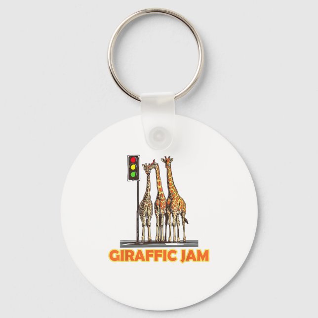 Llavero Funny Pun Giraffe Jam (Anverso)