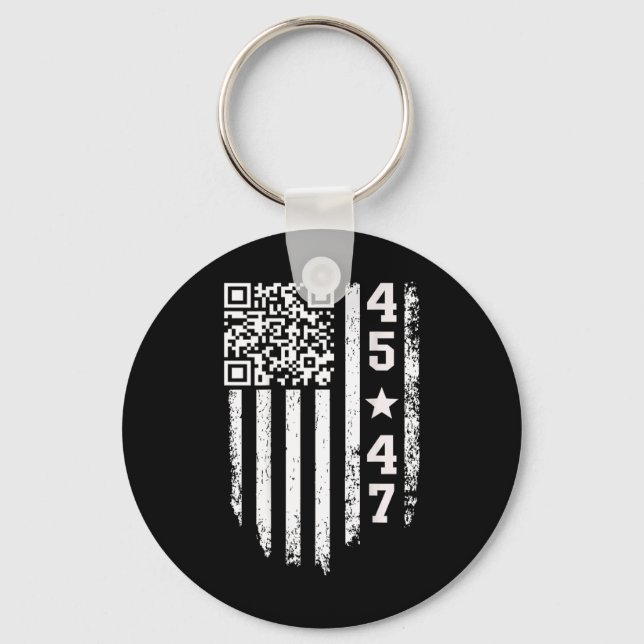 Llavero Funny Qr presidente Trump 4547 código de baile de  (Anverso)