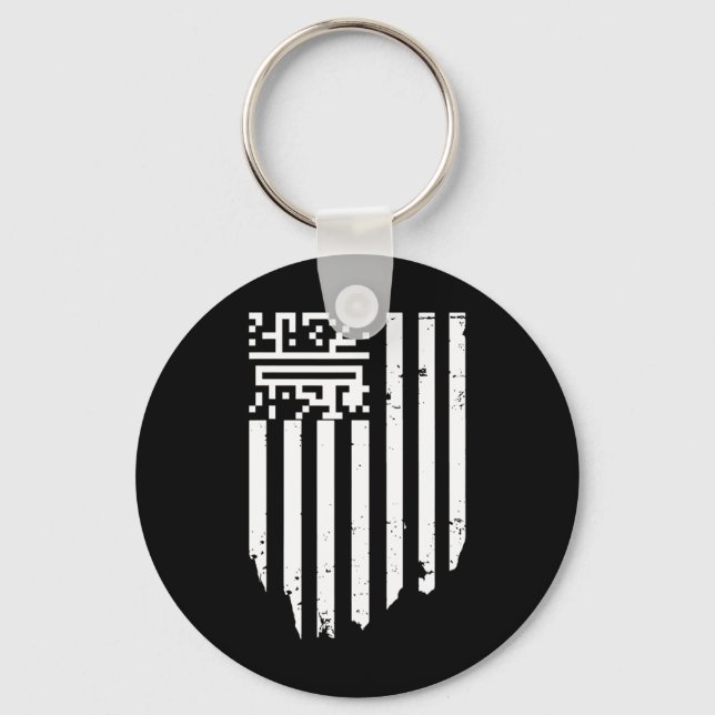 Llavero Funny Qr presidente Trump código de baile (Anverso)