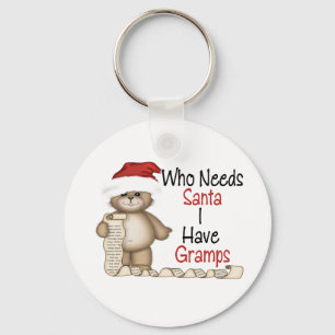 Llavero Funny Quien Necesita a Santa Gramps
